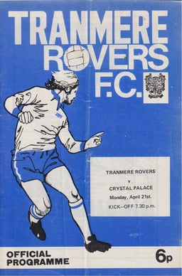 Tranmere Rovers v Crystal Palace Match Programme 1975-05-07